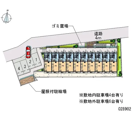 ★手数料０円★海老名市国分北２丁目 月極駐車場